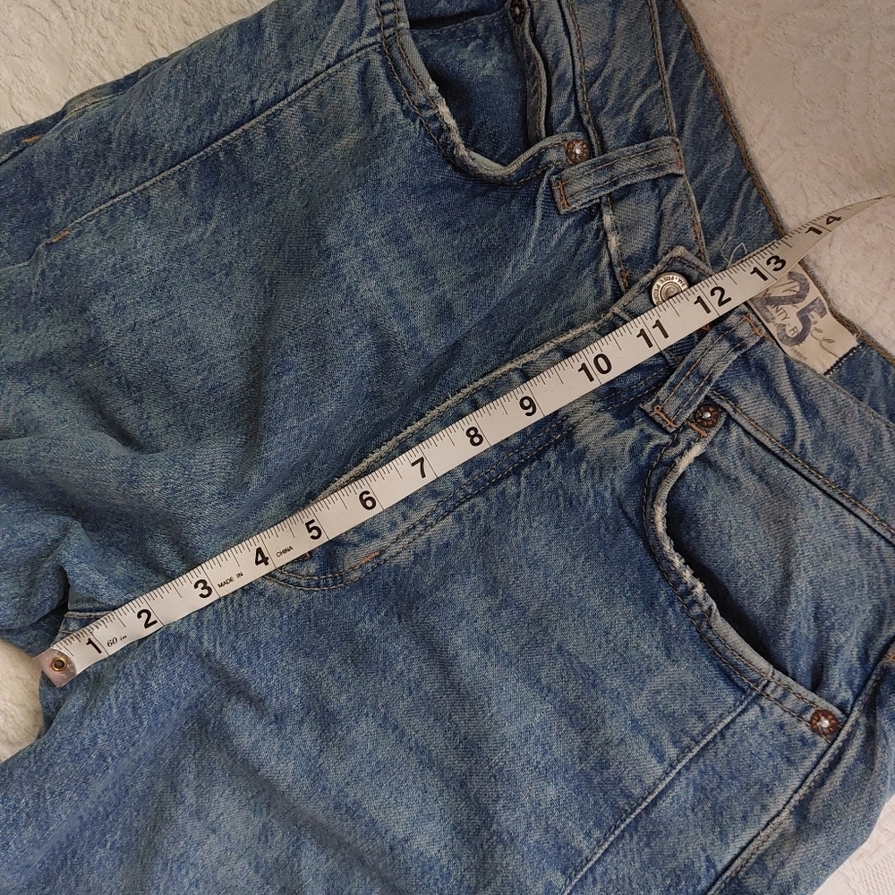 Free People High-Waist Wide Leg Jeans in Blue - Picture 11 of 13
